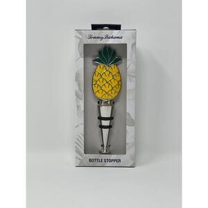 Tommy Bahama Enameled Pineapple Bottle Stopper NEW